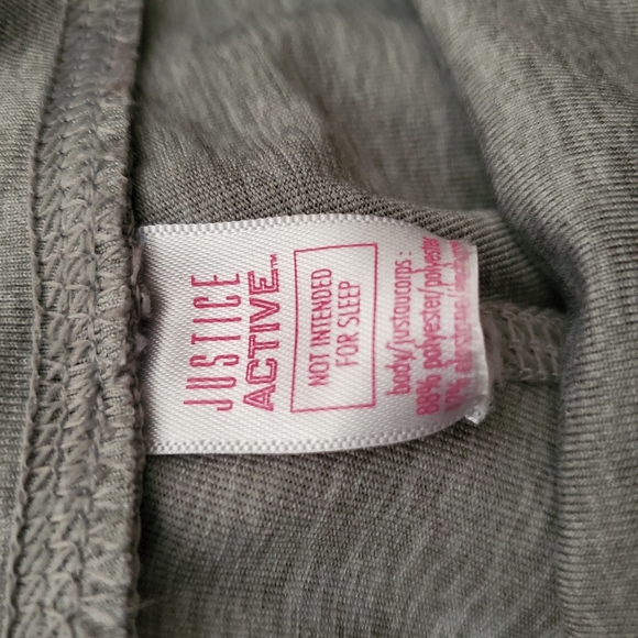 Justice Kids Grey & Pink Leggings Size Small. - Picture 7 of 8